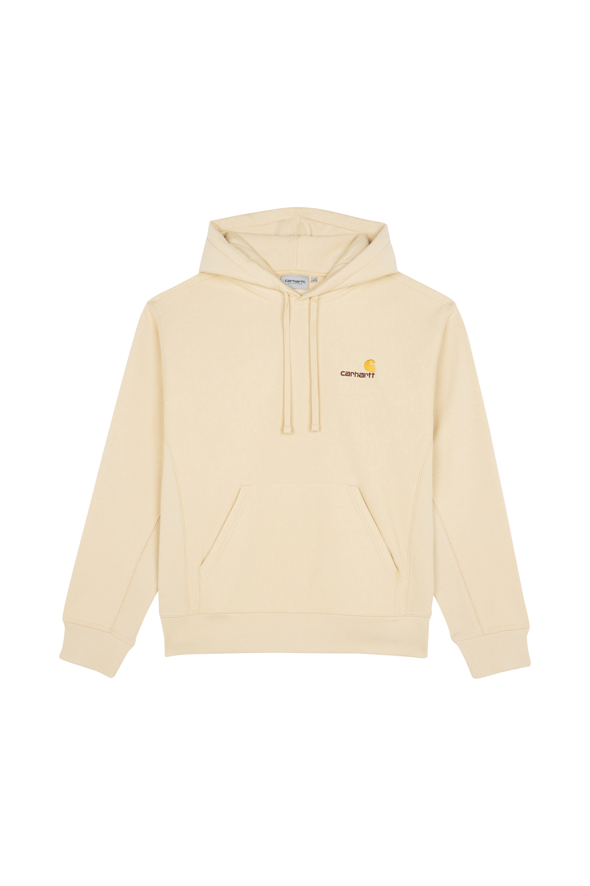 CARHARTT WIP Hoodie Hooded American Script Sweat Beige