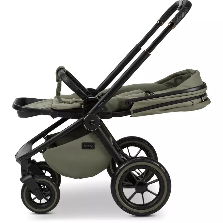 MOON Kombikinderwagen Resea Edition+ moss greenblack matt