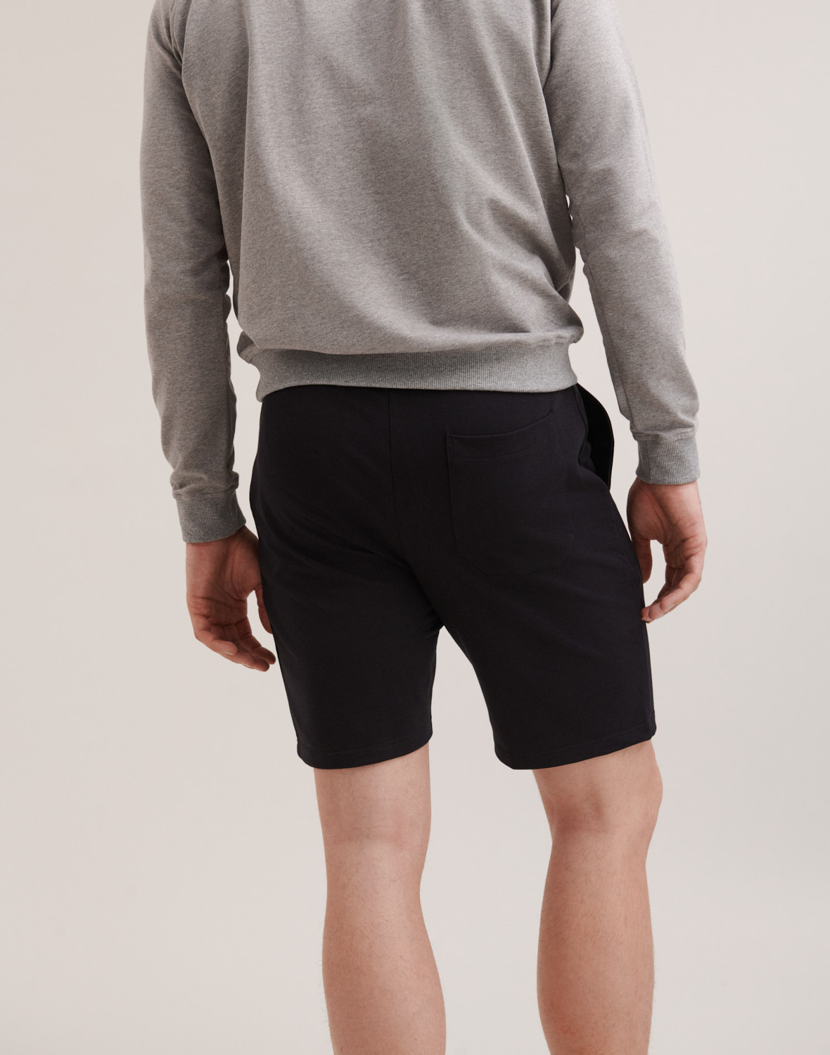 Joggingshorts van katoen voor heren in Zwart