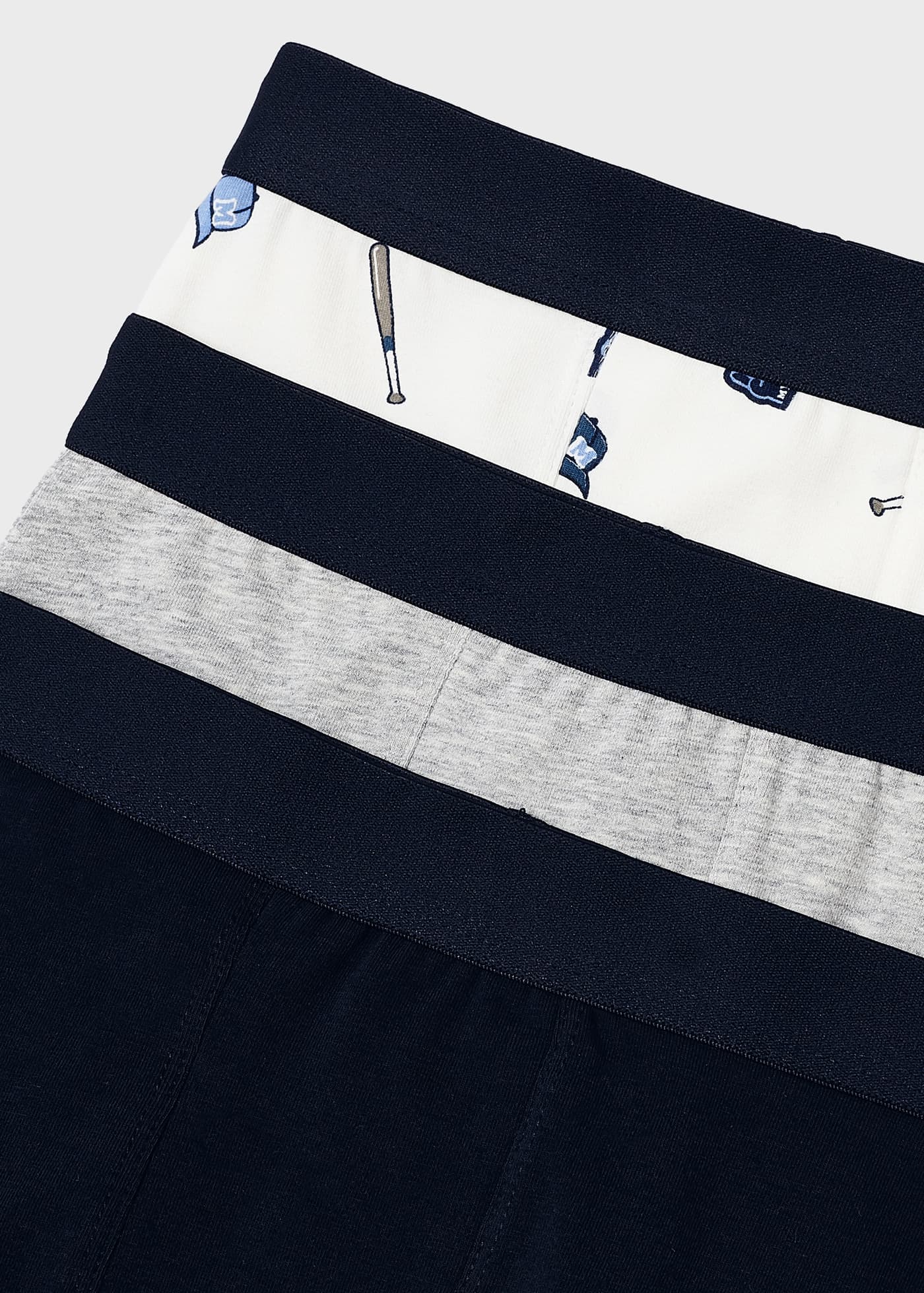 Conjunto de 3 cuecas boxer para meninos