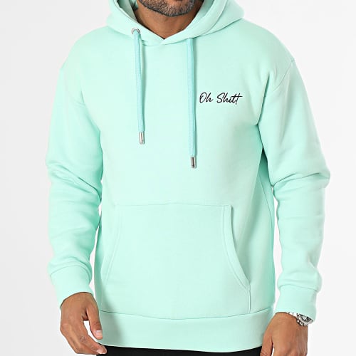 Sweat Capuche Bleu Turquoise