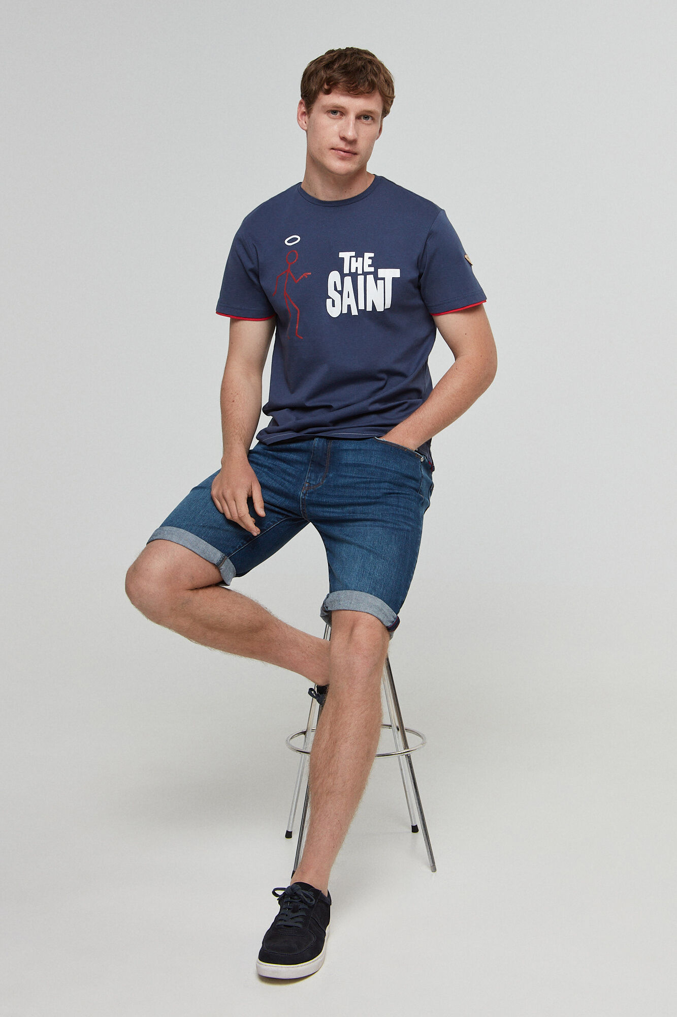 Camiseta alg mc saintg privata - Azul