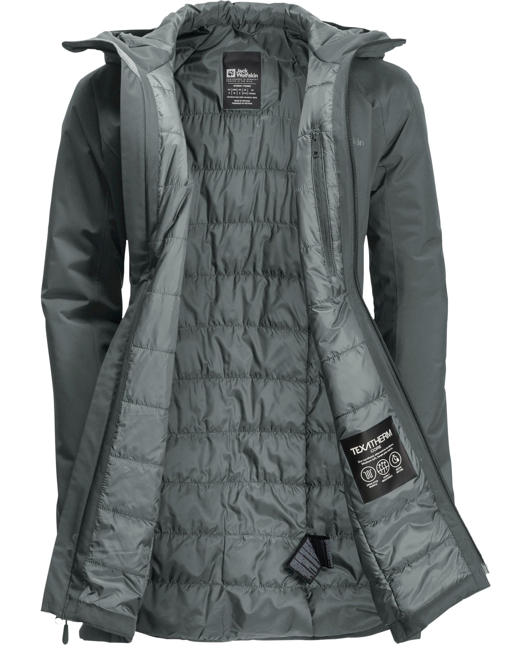 Jack Wolfskin Funktionsmantel »HEIDELSTEIN INS JKT W«, Wärmend, winddicht, Übergangsjacke