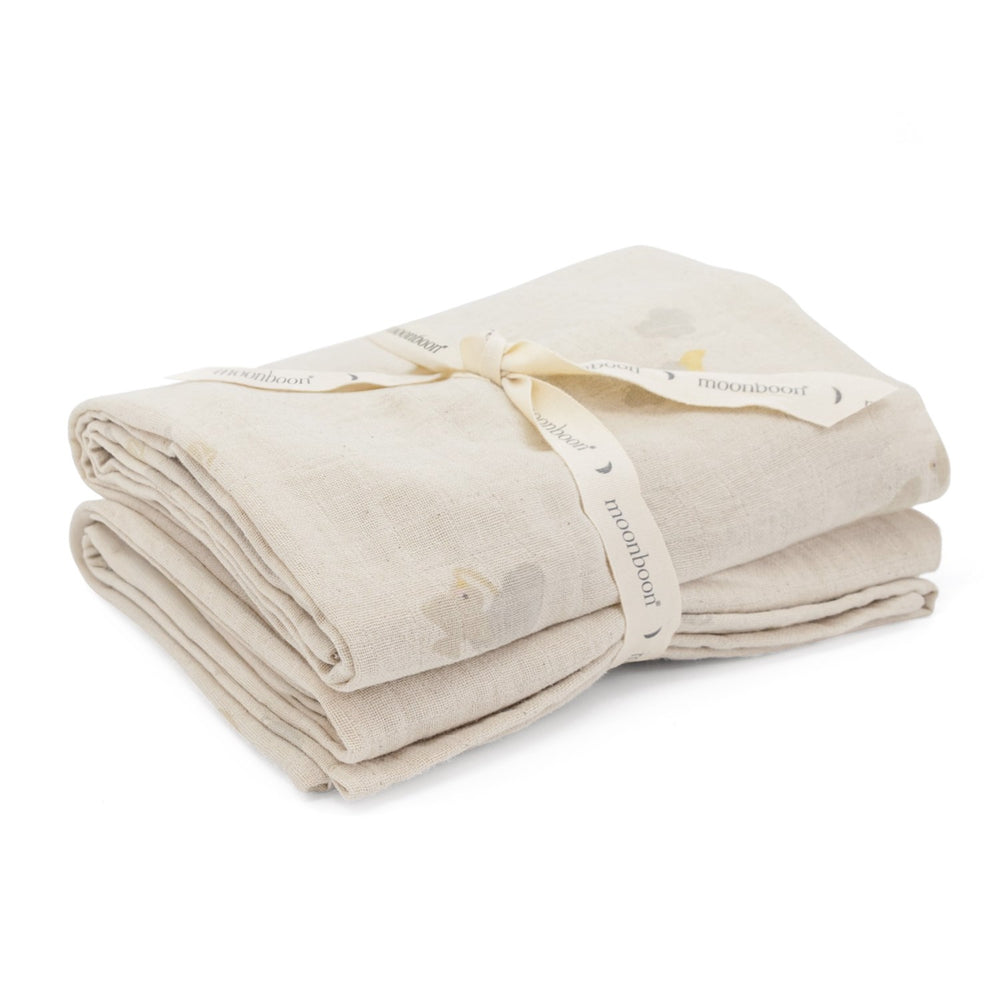 Køb Moonboon Over The Moon Nature Organic Muslins Stofbleer