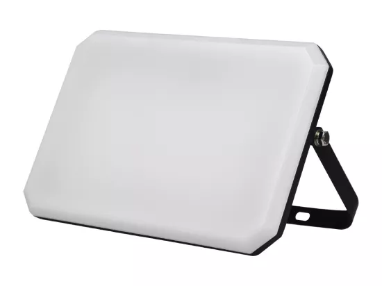Projecteur LED Noir 230V 100W 4000K Couverture Laiteux 10000lm 266x190x30 mm