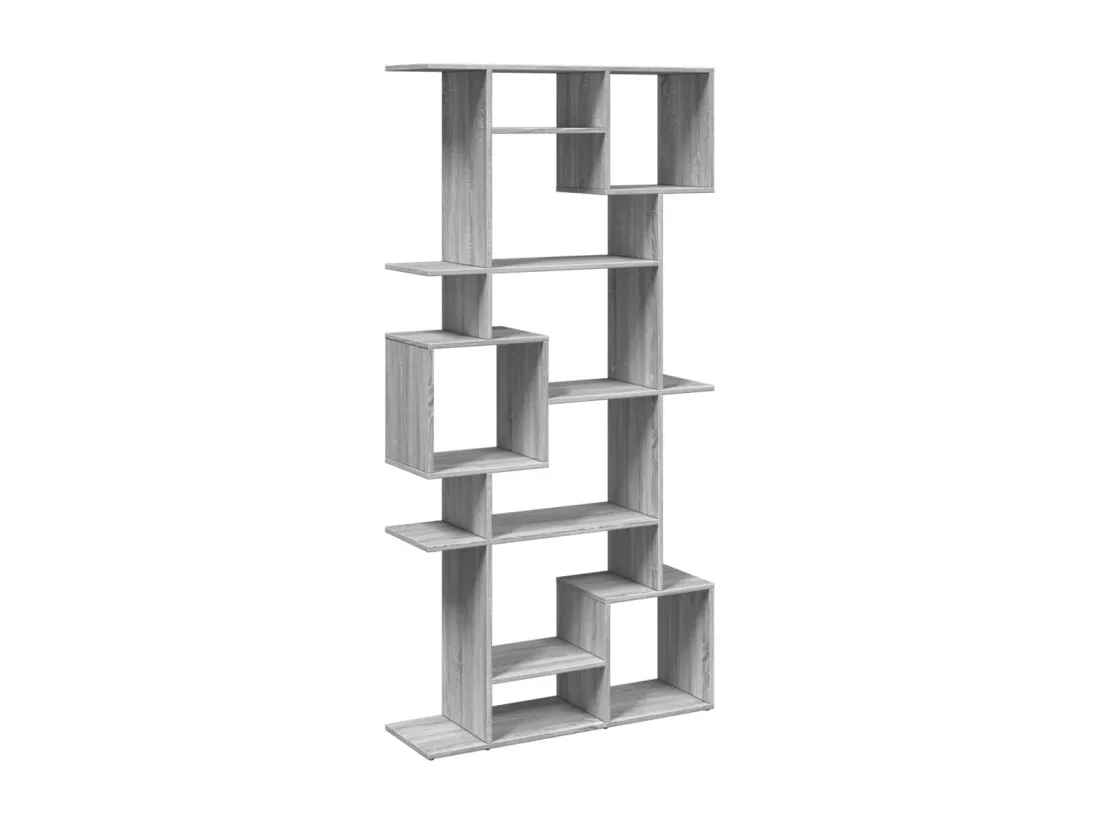 Bibliothèque sonoma gris 92x29x188 cm bois d'ingénierie