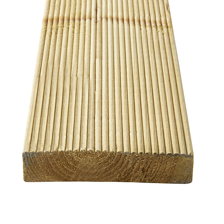 Lame de terrasse bois vert Madeira L.360 x l.12 cm