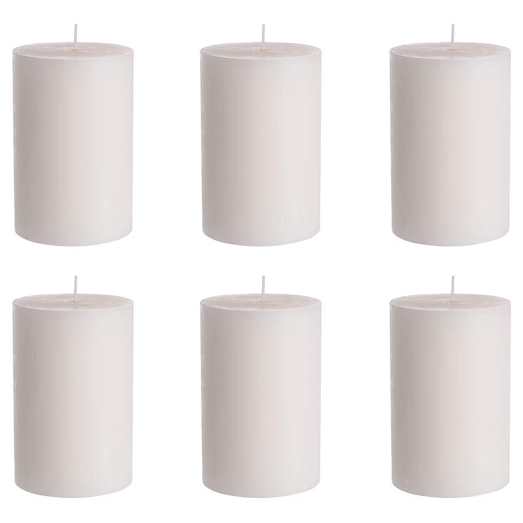 RUSTIC Stumpenkerze 6er-Set