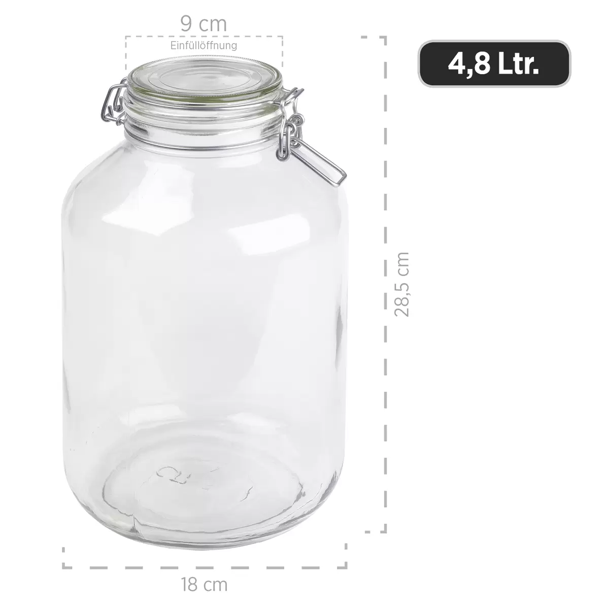 Gurkenglas m. Deckel 2er Set GOTHIKA Transparent