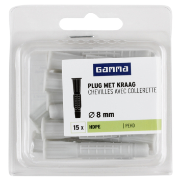 GAMMA kraagplug 8x50mm 15ST