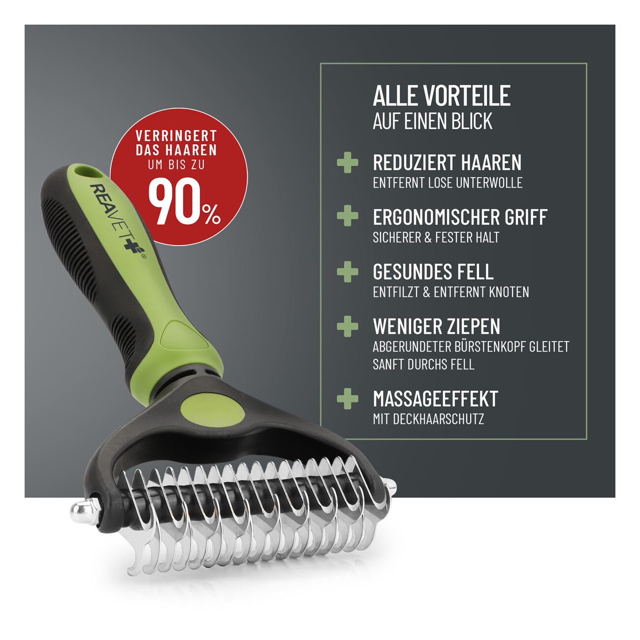REAVET Unterwollbürste M-L