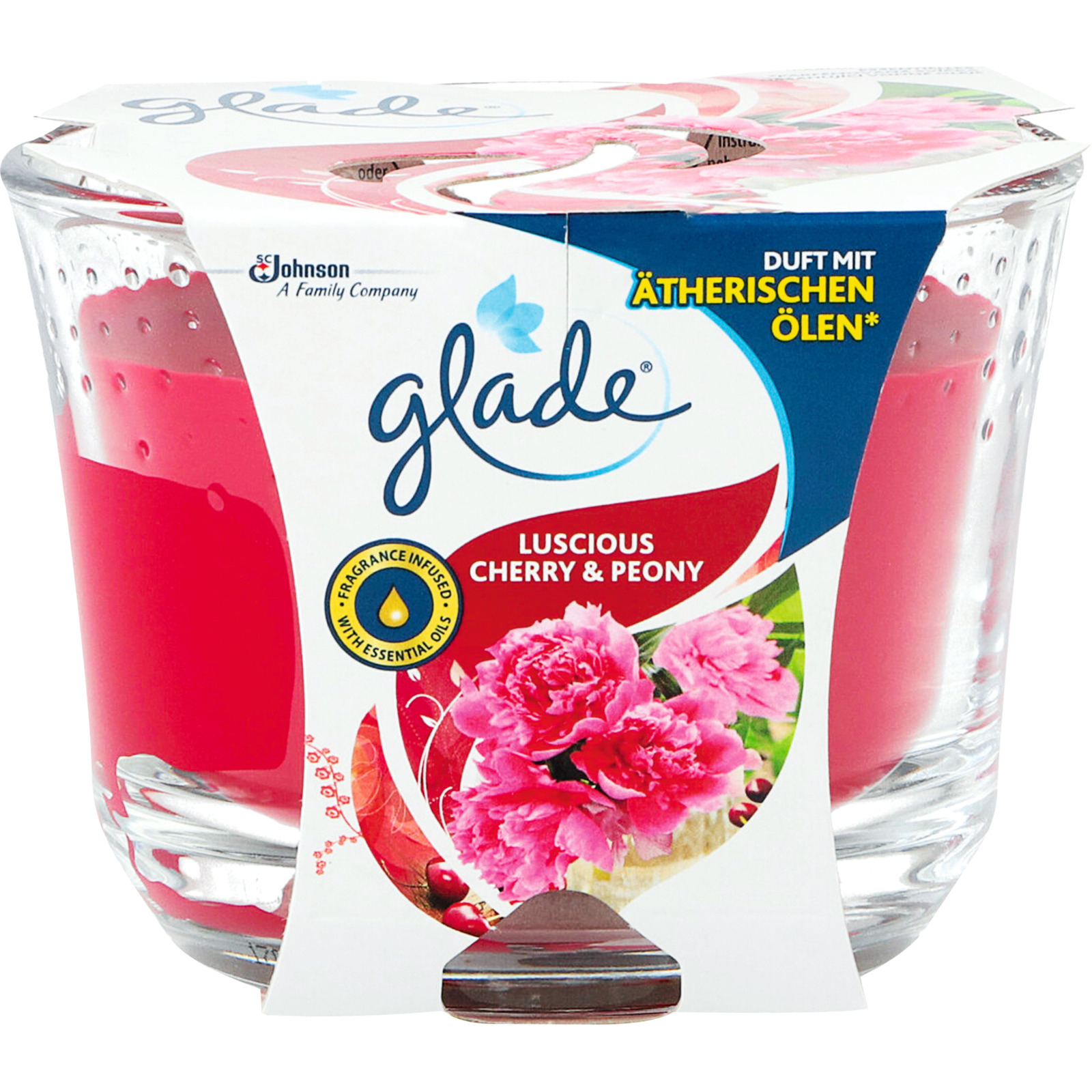 Glade Premium Duftkerze Kirsche & Pfingstrose 224 g