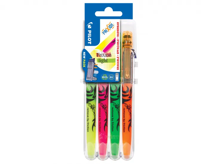 Pilot® FriXion Highlighter Light Set-2-Go - etui med 4 stk. ass. farver