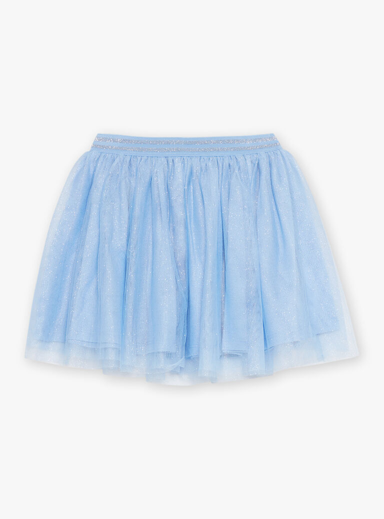 Jupe bleue courte à paillettes