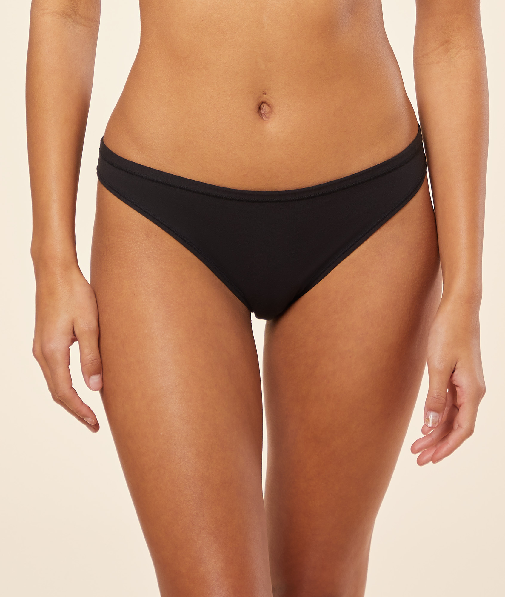 Culotte high leg en coton biologique extensible