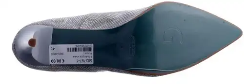8 Giulia grijs snake - maat 44 pump grijs snake - maat 44 Calandschoen