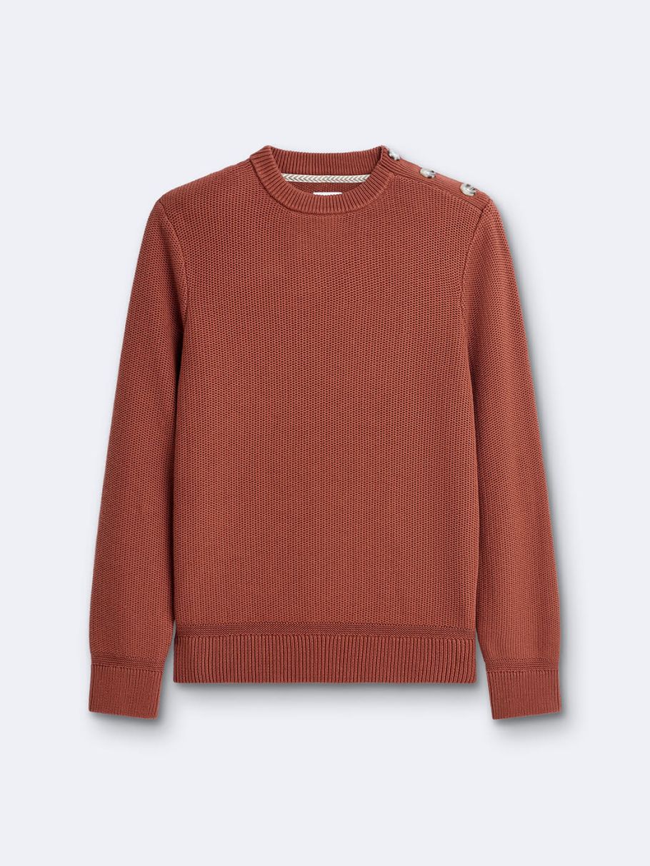 Pull col rond en coton