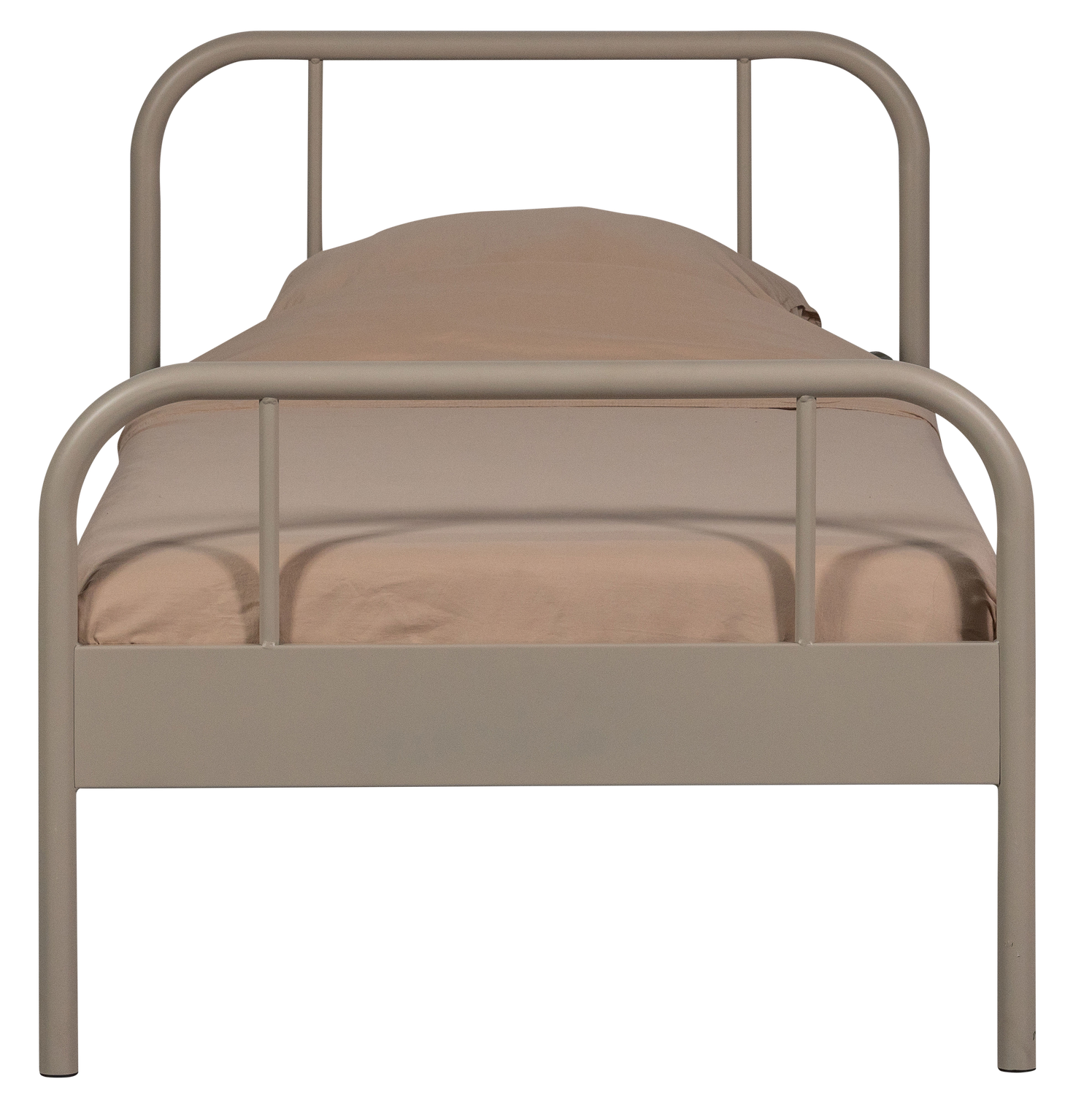 WOOOD Mata 1-Persoonsbed - Metaal - Zand - 90x208x95