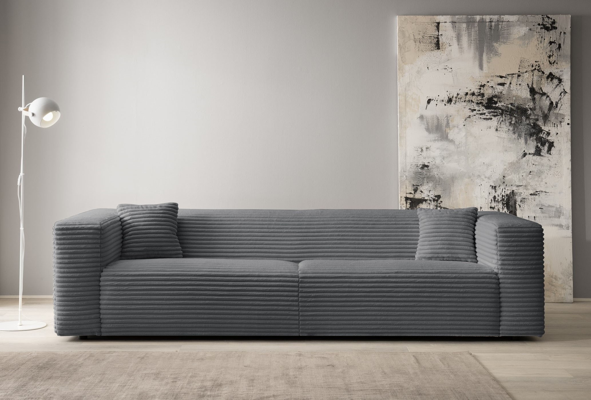Home affaire 3-Sitzer »BAKELS, Couch in Cord oder Boucle-Stoff, Sofa im modernen Design« bequemer Sitzkomfort,in 2 Stoffen und 8 Farben lieferbar