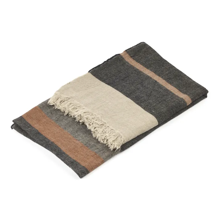 Libeco Drap de plage Belgian | Noir