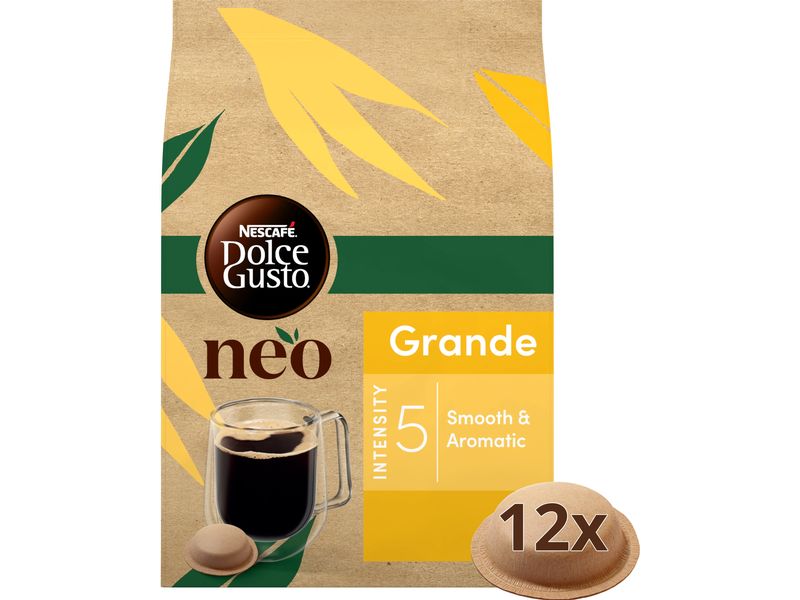 NEO by Nescafé Dolce Gusto Kaffee-Pods Grande 12 Portionen Pods für die Nescafé Dolce Gusto NEO Kaffeemaschine von Delonghi