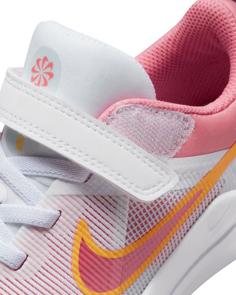 Chaussures Nike Downshifter 12 Blanc & Rose pour enfant