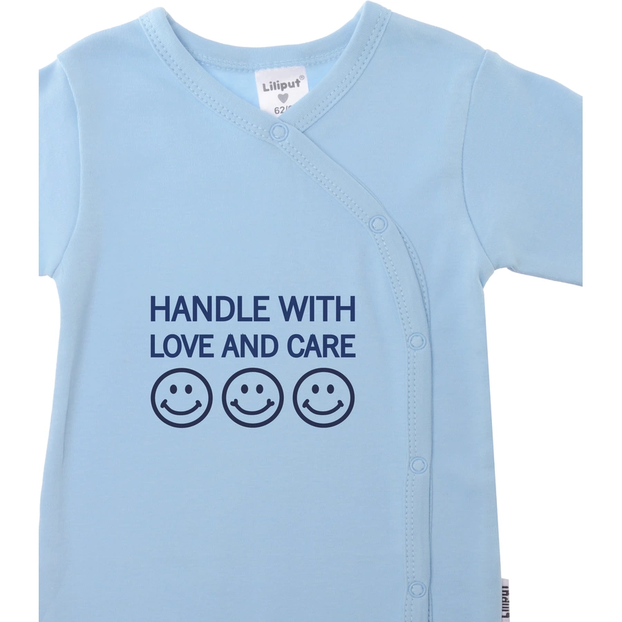Liliput Jumpsuit im 2er Set Handle with love and care weiss hellblau