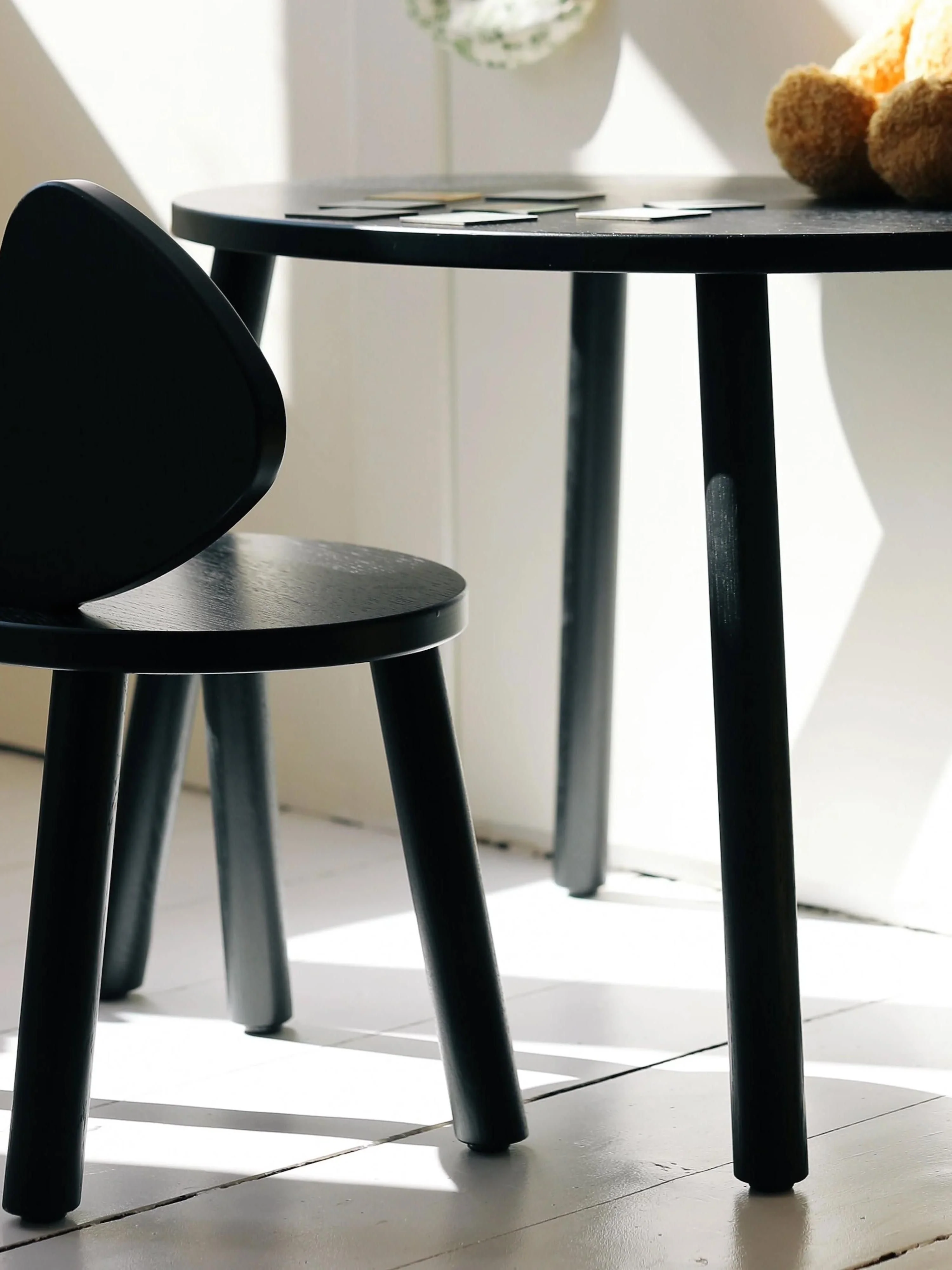 Ovale houten kindertafel Mouse