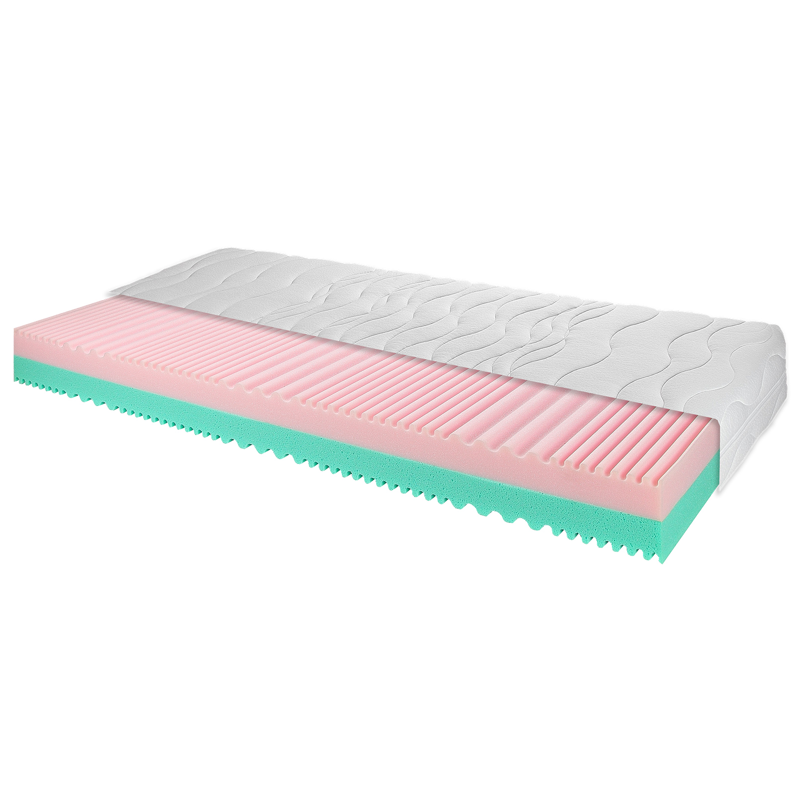 Komfortschaummatratze DUO COTTON - H2/H3 - 90x200 cm
