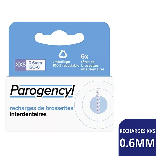Pacote de Refil para Escova Interdental Parogencyl XXS com 6 unidades