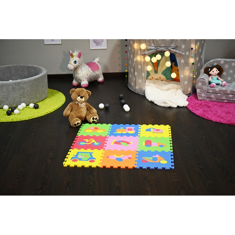 knorr toys® Puzzlematte Fahrzeuge 10 tlg.