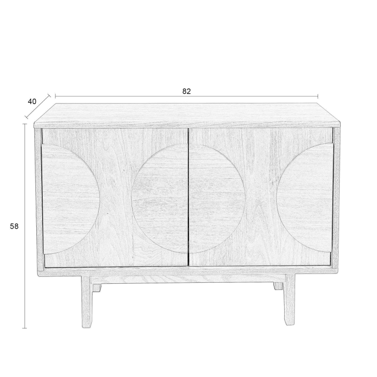 Zuiver Groove dressoir medium eiken