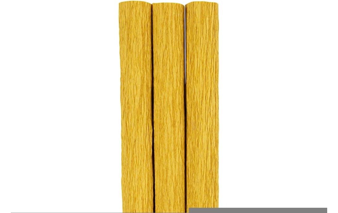 Krepppapier 25 x 60 cm, 3 Rollen, CurryKrepppapier für tolle Ideen