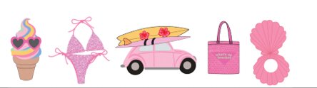 Crocs  Crocs Accessories, Girly Beach Trip - 5 pak
