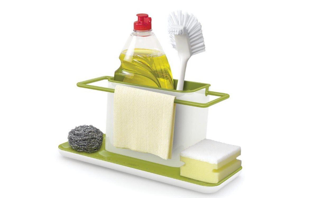 Spültrogbutler Sink Caddy Gross Schwarz/GrauSpülutensilien-Ordnungshelfer, grau