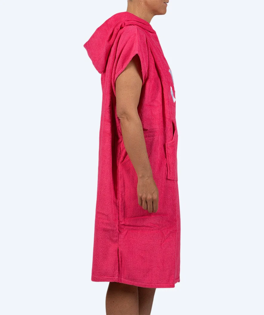 Watery badeponcho til voksne - Bomuld - Pink
