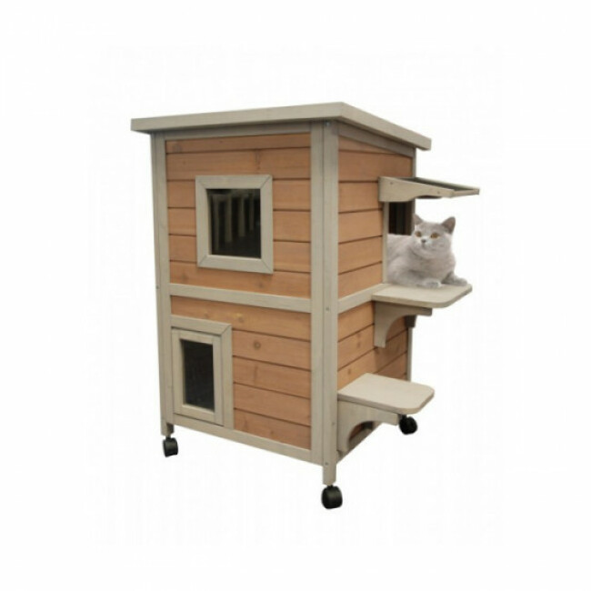 Niche en sapin Cat Home pour chat