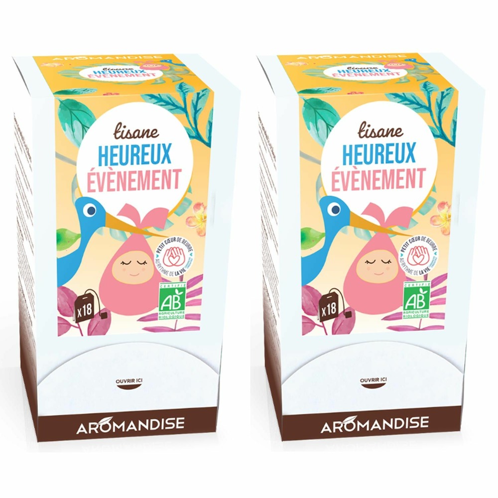 Tisane bio grossesse heureux evènement 36 sachets