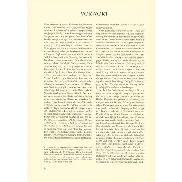 Bärenreiter Händel Dixit Dominus