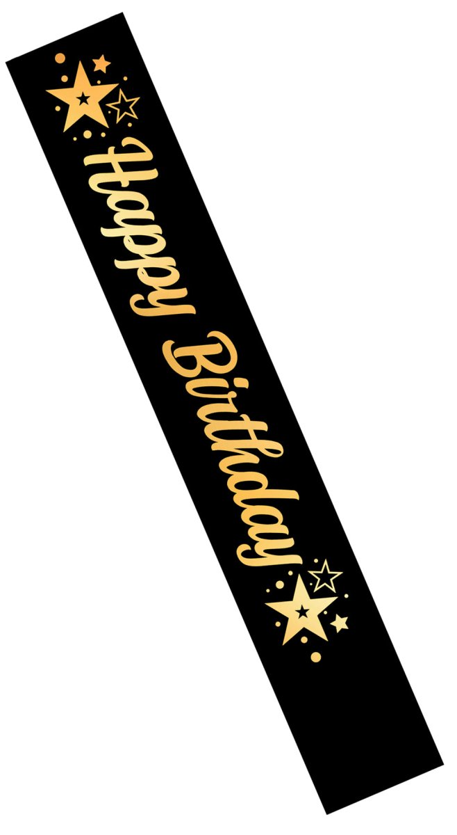 Happy Birthday Sjerp Zwart Goud