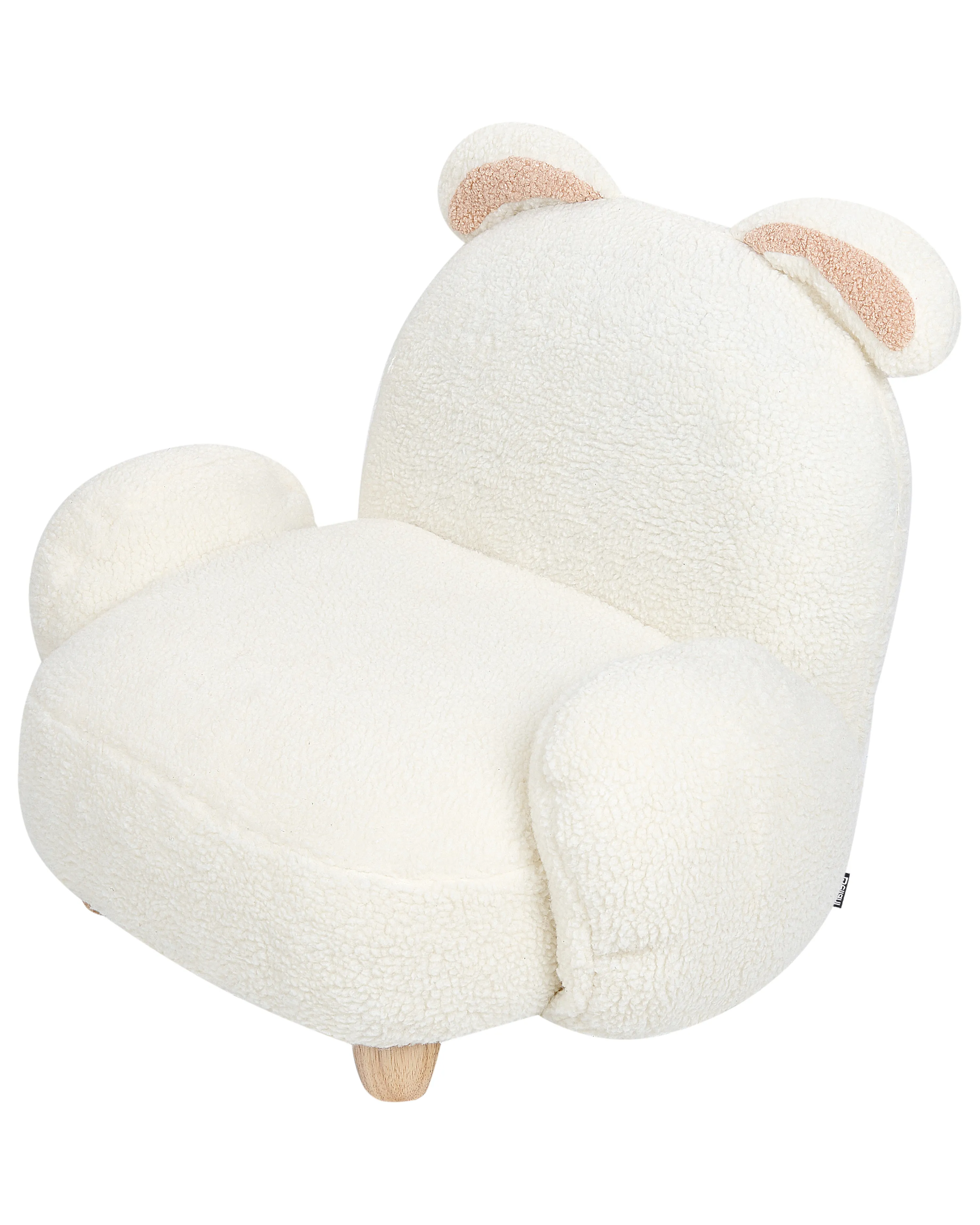 Kinderfauteuil Konijn KANNA Bouclé Gebroken wit