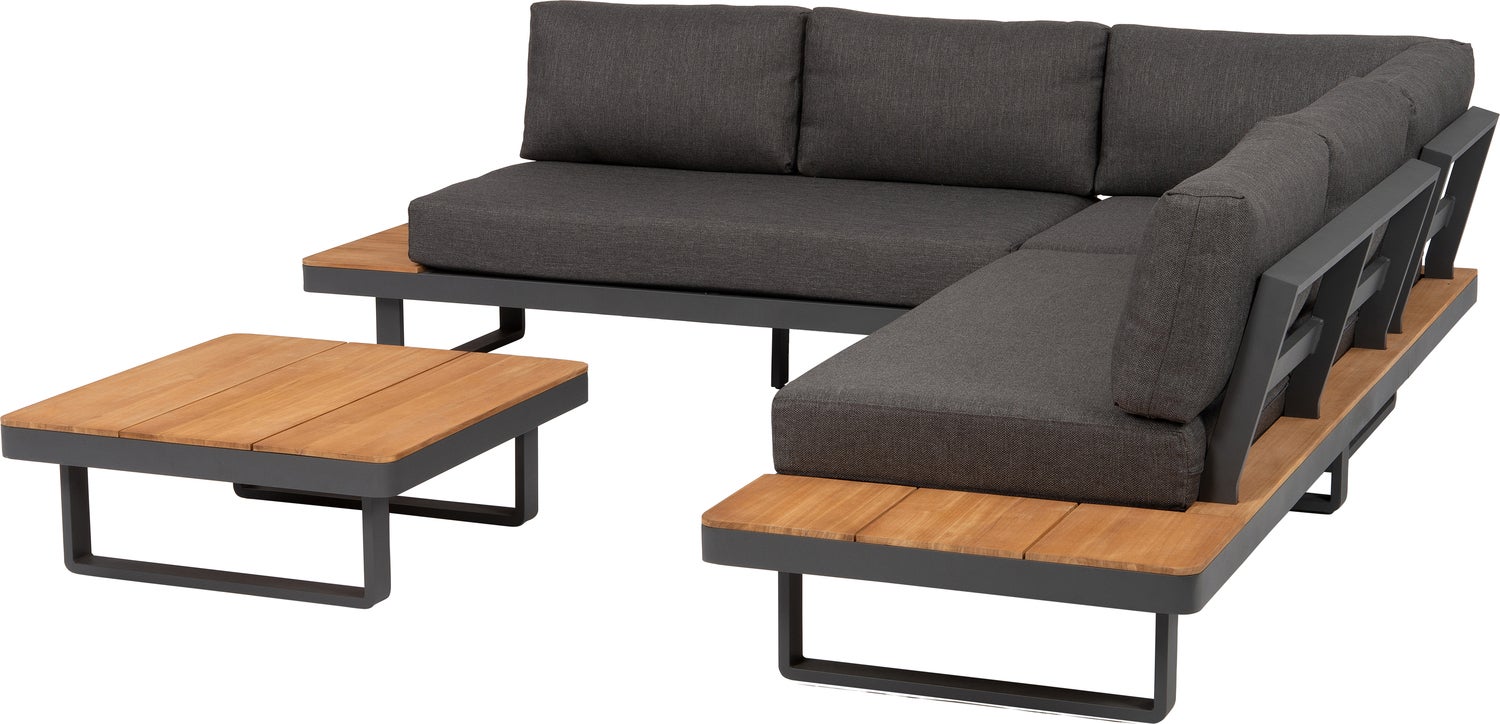 Intratuin 4-zits loungeset Thom antraciet