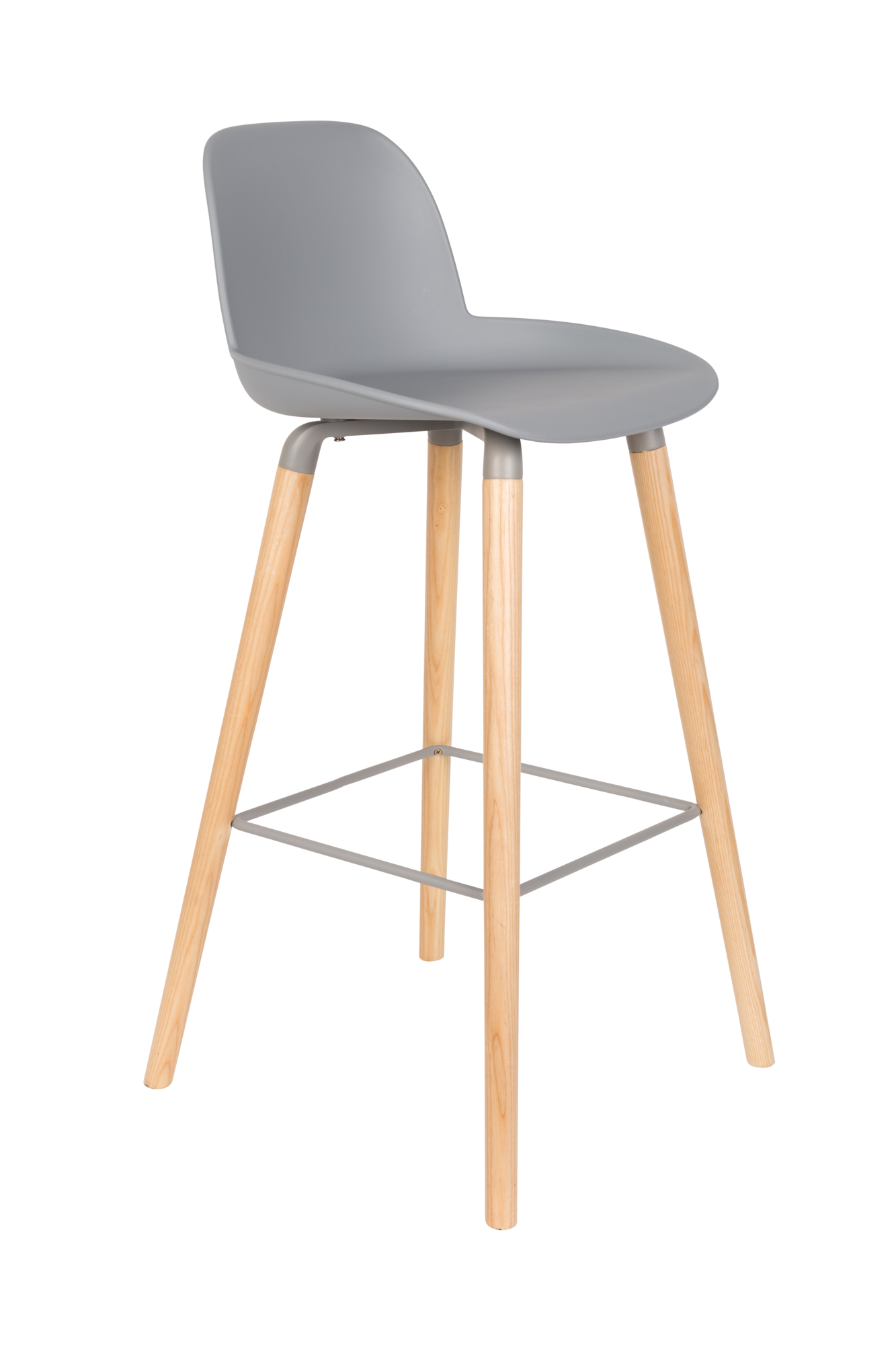 Barkruk Albert Kuip (zithoogte 75 cm) grijs - set van 2