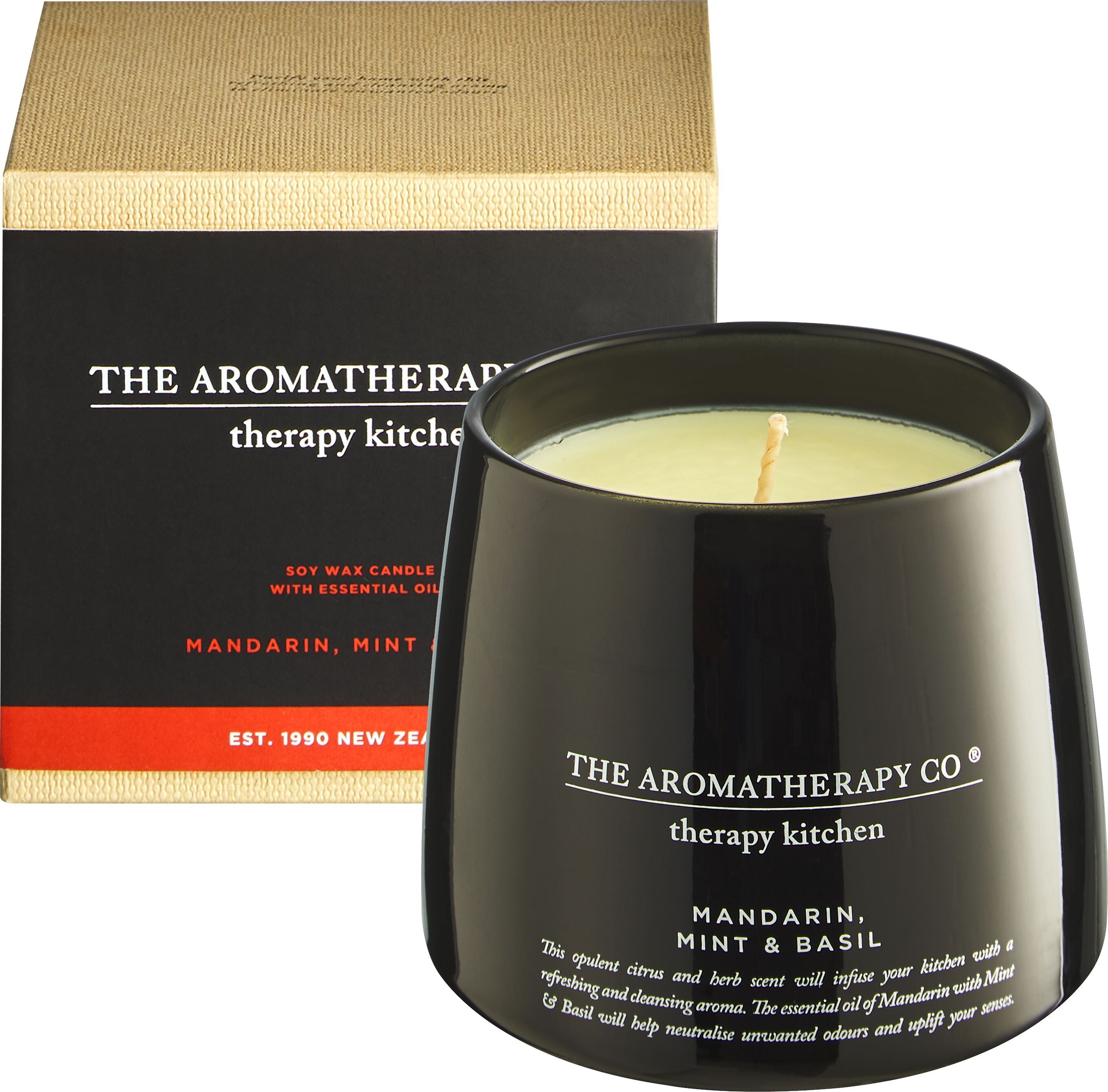 THERAPY Duftkerze Mint&Mand.&Basil 200gr - Mandarin, Mint & Basil / Mandarin, Mint & Basil