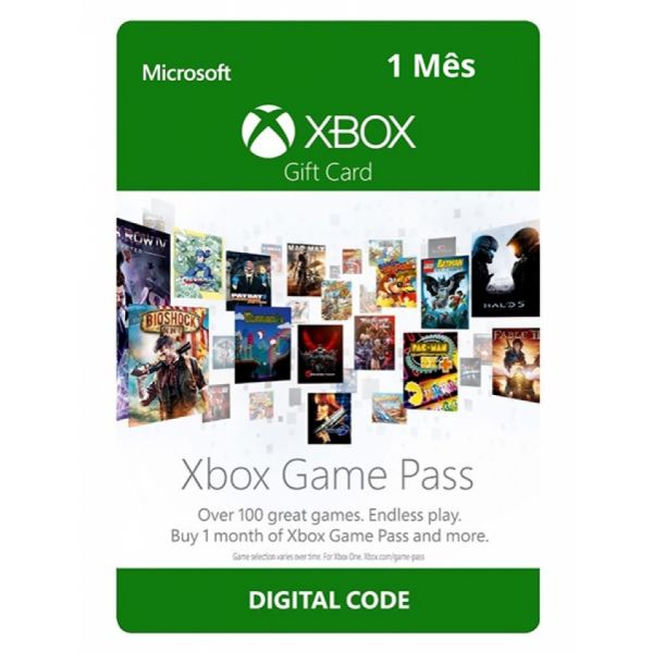 Microsoft Xbox Game Pass Gift Card 1 Mês