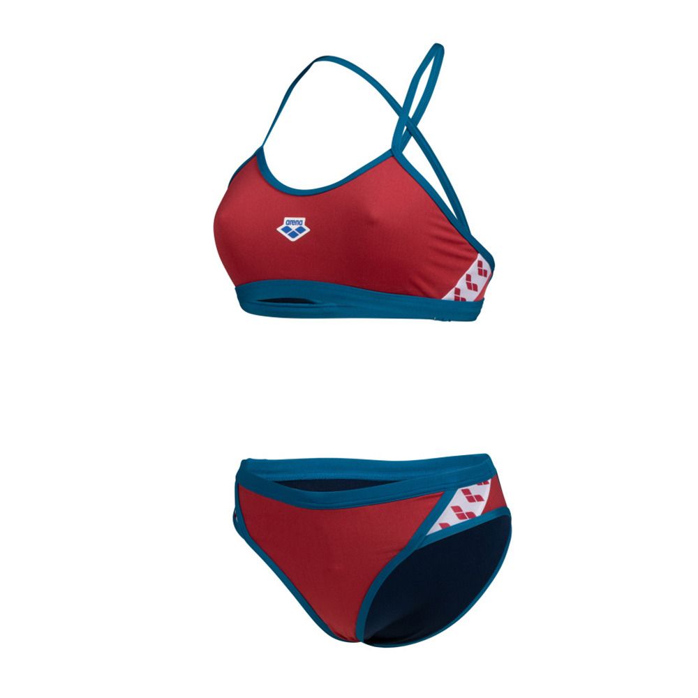 Arena ICONS - Maillot de bain 2 pièces Femme astro red/blue cosmo
