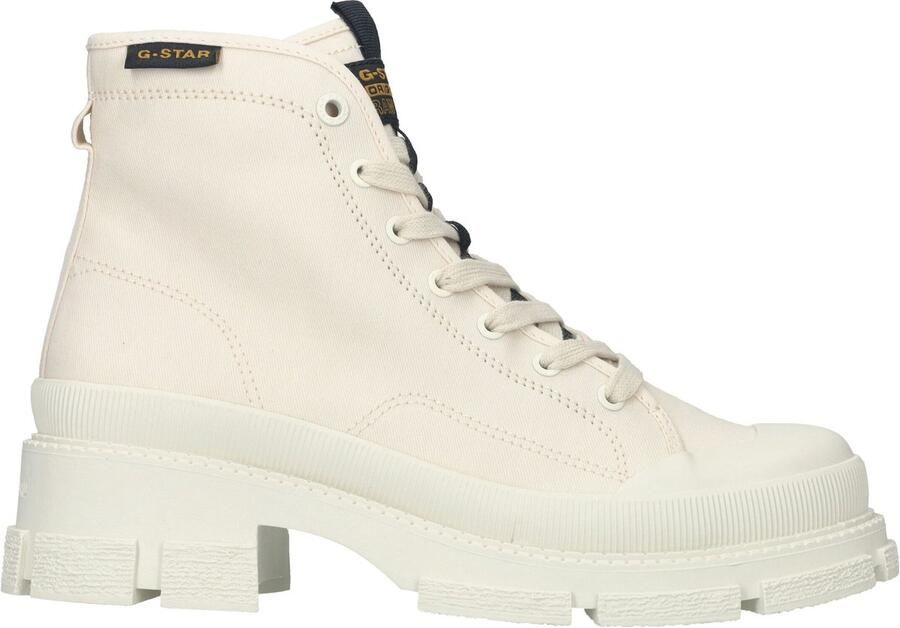 G-STAR Aefon II Mid CVS W Veterschoenen Hak Gebroken wit