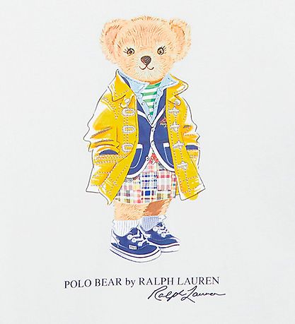 Polo Ralph Lauren T-shirt - Watch Hill - Hvid m. Bamse