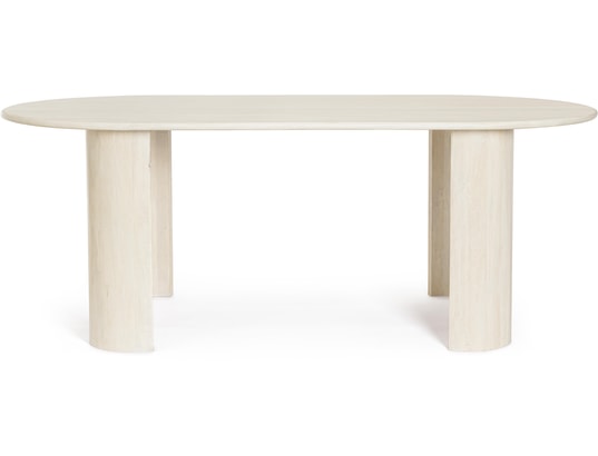CONCEPT1 - Table de salle à manger Orlando naturel 210 x 100 x h76 cm