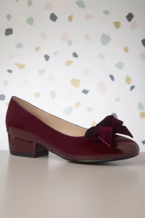 Lola Ramona ♥ Topvintage Alice Always in Style schoentjes in wijnrood
